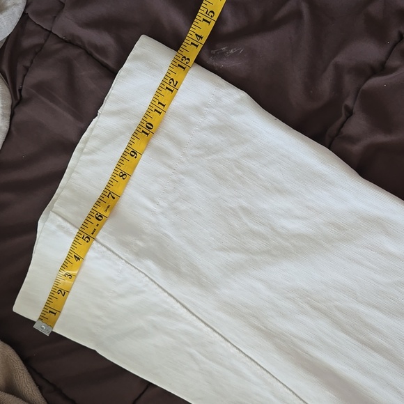 Vintage Y2K Cache Elegant White Wide Leg Denim Jeans Size 8 - Picture 10 of 11